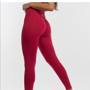Red leggings